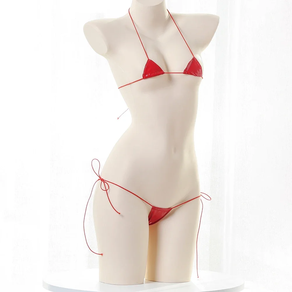 Lace Bralette Set - New Womens Sexy Lingerie Leather Bikini