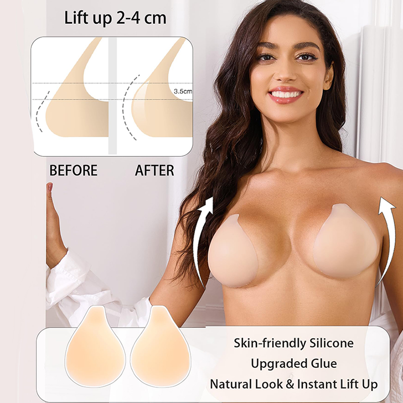 1/2 Pairs Women Sticky Bra Pus - Strapless Bra Adhesive recension och pris