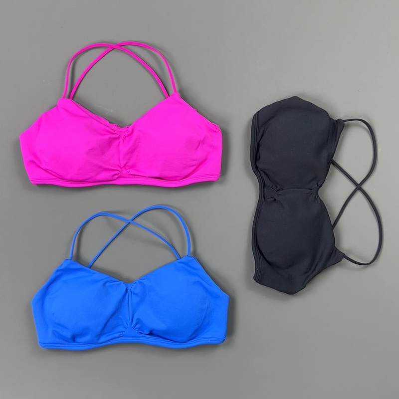HISTELLO Front Ruched Cross Ba - Sports Bra Racerback recension och pris