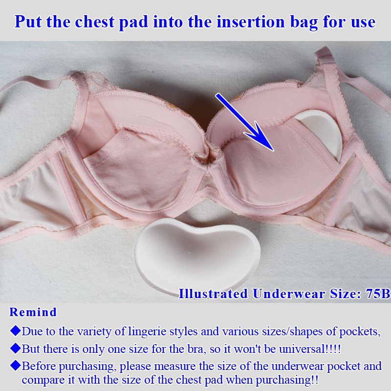 Pad Bra Inner Pad Insert Piece - Push Up Bra Silicone recension och pris