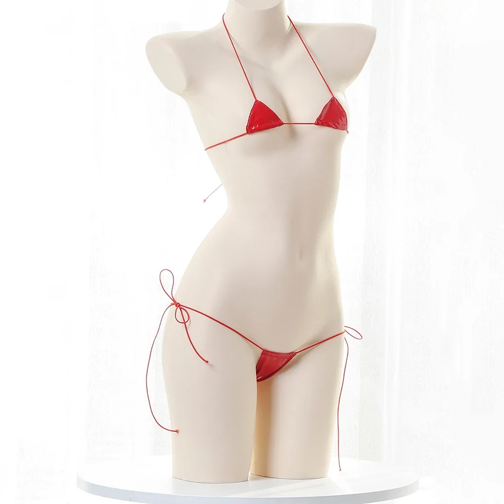 New Womens Sexy Lingerie Leath - Lace Bralette Set recension och pris